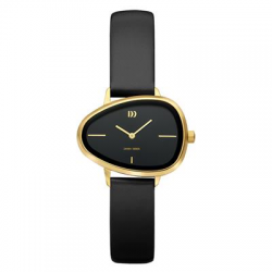 DANISH DESIGN IV15Q1305 DAMESHORLOGE VERGULD STAAL ELVSTEN BLACK