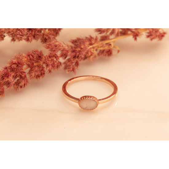 SEE YOU RWS001 ZILVEREN GERHODINEERDE DAMESRING CROWN RING