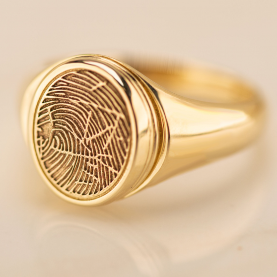 SEE YOU 452S ZILVEREN GERHODINEERDE RING MET ZIRKONIA OVAL STRIPE SIGNET