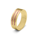 SEE YOU RS004S ZILVEREN GERHODINEERDE HERENRING DOUBLE GROOVE