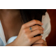 SEE YOU RG010 14 KARAAT GOUDEN DAMESRING MET ZIRKONIA STACKABLE GEM HEAD