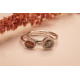 SEE YOU RG010 14 KARAAT GOUDEN DAMESRING MET ZIRKONIA STACKABLE GEM HEAD