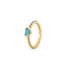 SEE YOU RG0015 14 KARAAT GOUDEN DAMESRING BUBBLE BAND HEART