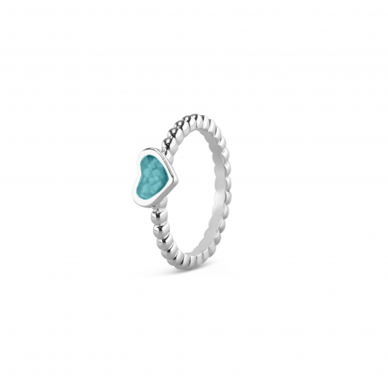 SEE YOU RG0015 14 KARAAT GOUDEN DAMESRING BUBBLE BAND HEART
