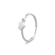 SEE YOU RG057 14 KARAAT GOUDEN DAMESRING SINGLE BAND HEART BIRTHSTONE