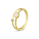SEE YOU RG048 14 KARAAT GOUDEN DAMESRING SINGLE BAND HEART BIRTHSTONE