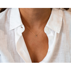 SEE YOU 900S_S ZILVEREN COLLIER MET HANGER INITIAL BIRTHSTONE
