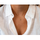 SEE YOU 900S_S ZILVEREN COLLIER MET HANGER INITIAL BIRTHSTONE