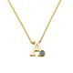 SEE YOU 900S_S ZILVEREN COLLIER MET HANGER INITIAL BIRTHSTONE