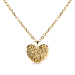 SEE YOU 467S ZILVEREN COLLIER MET HANGER HEART ENGRAVING