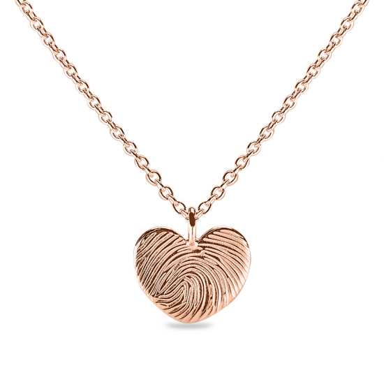 SEE YOU 467S ZILVEREN COLLIER MET HANGER HEART ENGRAVING