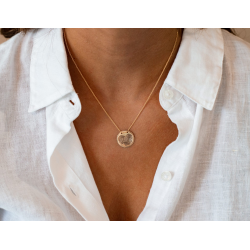 SEE YOU 416S ZILVEREN COLLIER MET HANGER COIN