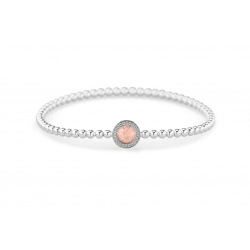 SEE YOU BL028_M ZILVEREN ARMBAND ROUND GEM BUBBLE
