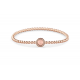 SEE YOU BL028_M ZILVEREN ARMBAND ROUND GEM BUBBLE