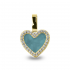 SEE YOU 139Y 14 KARAAT GOUDEN HANGER ZIRKONIA HEART GEM