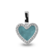 SEE YOU 139Y 14 KARAAT GOUDEN HANGER ZIRKONIA HEART GEM