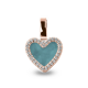 SEE YOU 139Y 14 KARAAT GOUDEN HANGER ZIRKONIA HEART GEM