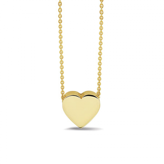 SEE YOU 701Y 14 KARAAT GOUDEN COLLIER MET HANGER MINI HEART