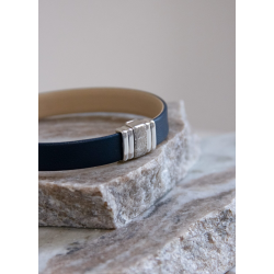 SEE YOU BG014 LEREN HERENARMBAND MET ZILVEREN SLUITING