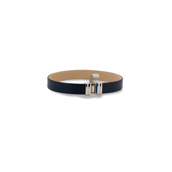 SEE YOU BG014 LEREN HERENARMBAND MET ZILVEREN SLUITING