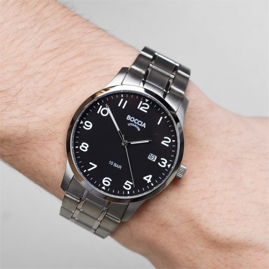 BOCCIA 3621-01 HERENHORLOGE TITANIUM