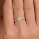 BLUSH LG1058Y GEELGOUDEN RING MET LAB GROWN DIAMOND 0.42CT