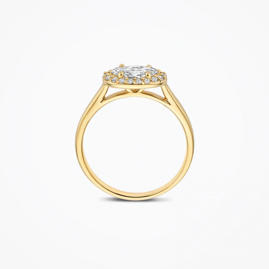 BLUSH LG1052Y GEELGOUDEN RING MET LAB GROWN DIAMOND 0.65CT