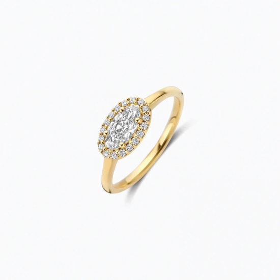 BLUSH LG1052Y GEELGOUDEN RING MET LAB GROWN DIAMOND 0.65CT