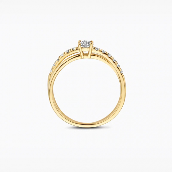 BLUSH LG1059Y GEELGOUDEN RING MET LAB GROWN DIAMOND 0.53CT