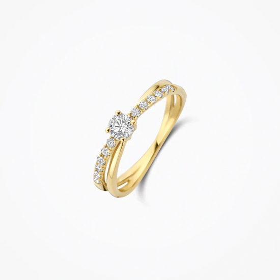 BLUSH LG1059Y GEELGOUDEN RING MET LAB GROWN DIAMOND 0.53CT
