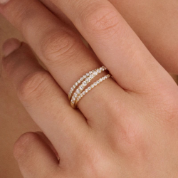 BLUSH LG1057Y GEELGOUDEN RING MET LAB GROWN DIAMOND 0.55CT