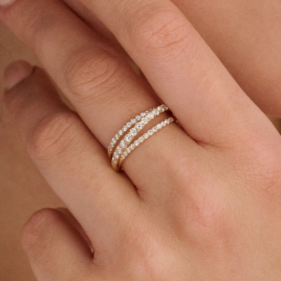 BLUSH LG1057Y GEELGOUDEN RING MET LAB GROWN DIAMOND 0.55CT