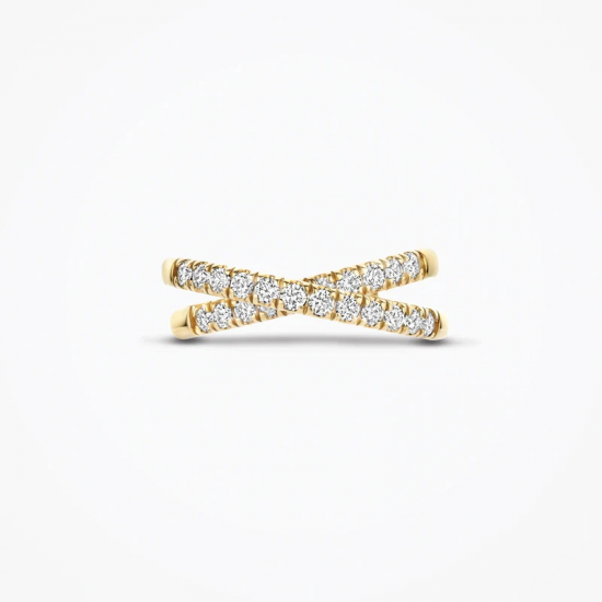 BLUSH LG1055Y GEELGOUDEN RING MET LAB GROWN DIAMOND 0.57CT