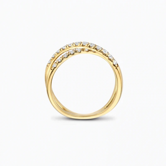 BLUSH LG1055Y GEELGOUDEN RING MET LAB GROWN DIAMOND 0.57CT