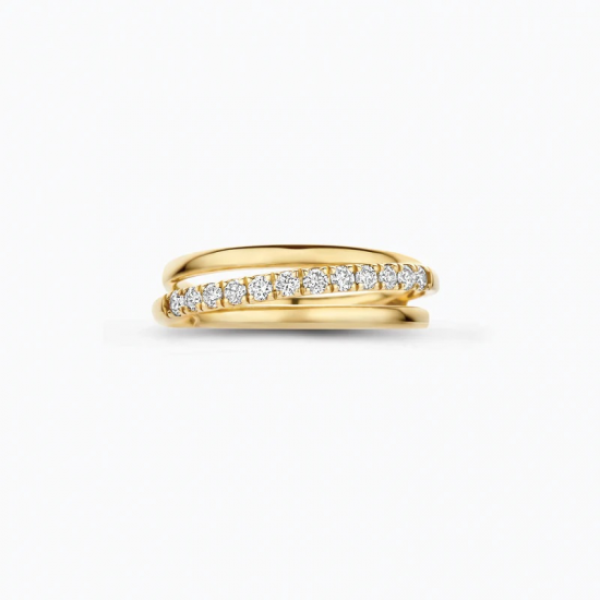 BLUSH LG1056Y GEELGOUDEN RING MET LAB GROWN DIAMOND 0.31CT