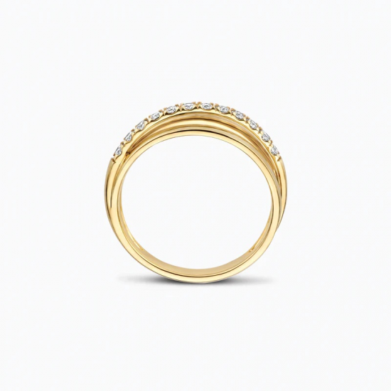 BLUSH LG1056Y GEELGOUDEN RING MET LAB GROWN DIAMOND 0.31CT