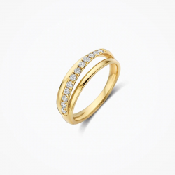 BLUSH LG1056Y GEELGOUDEN RING MET LAB GROWN DIAMOND 0.31CT