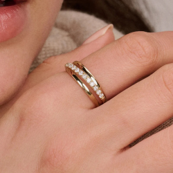 BLUSH LG1056Y GEELGOUDEN RING MET LAB GROWN DIAMOND 0.31CT