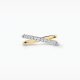 BLUSH LG1054B BICOLOR GOUDEN RING MET LAB GROWN DIAMOND 0.31CT