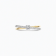 BLUSH LG1060B BICOLOR GOUDEN RING MET LAB GROWN DIAMOND 0.28CT