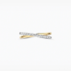 BLUSH LG1053B BICOLOR GOUDEN RING MET LAB GROWN DIAMOND 0.25CT
