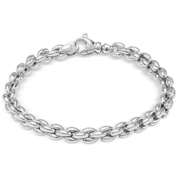 MONZARIO 101-A ZILVEREN ARMBAND TURTLE SCHAKEL