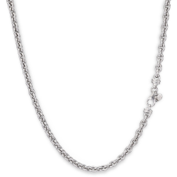 MONZARIO 175-C ZILVEREN COLLIER OVALE JASSERON SCHAKEL