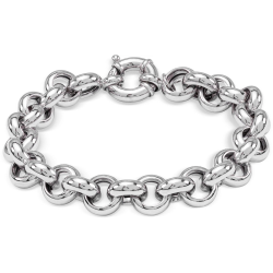 MONZARIO 91-A ZILVEREN ARMBAND JASSERON SCHAKEL