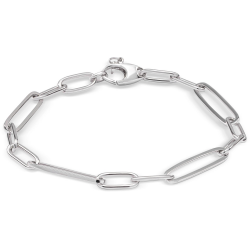 MONZARIO 1223-A ZILVEREN ARMBAND FANTASIE CLOSED-FOREVER SCHAKEL