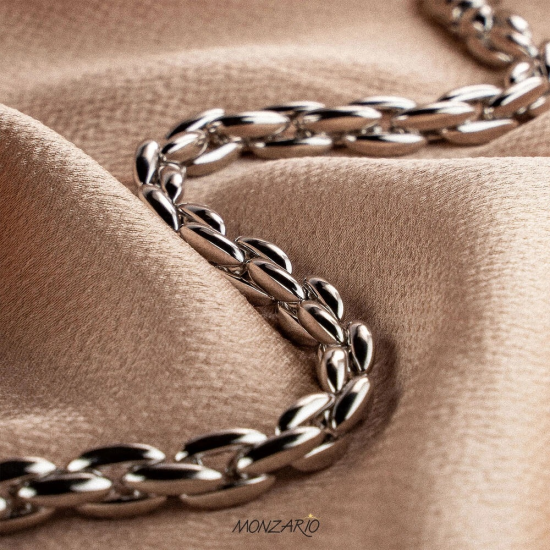 MONZARIO 954-C ZILVEREN COLLIER TURTLE SCHAKEL