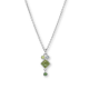 RABINOVICH 83202099 ZILVEREN COLLIER MET HANGER MET SERPENTIJN, KWARTS, PERIDOOT EN TOPAAS SQUARE