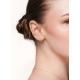 CULET JEWELLERY GCJ0842 18K GOUDEN PIERCING MET NATUURLIJKE DIAMANT ETERNITY MIDI HUGGIE