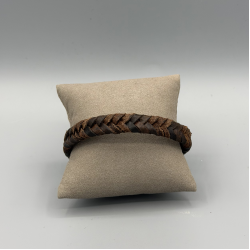 LEATHER&STEEL LUPO-BR HERENARMBAND BRUIN LEER LUPO