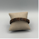 LEATHER&STEEL LUPO-BR HERENARMBAND BRUIN LEER LUPO